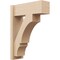 Ekena Millwork 8-in W x 22-in D x 30-in H Balboa Block Rough Cedar Woodgrain TimberThane Outlooker, Primed Tan OUTUR080X22X30BOA44RCPR - alternate 1